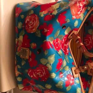 Dooney and Burke floral purse